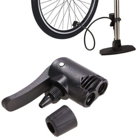 Doppelventiladapter – für Presta- und Schrader-Ventile – Universelle Luftpumpe für Fahrräder und aufblasbare Artikel – 1 Stück (1/5)