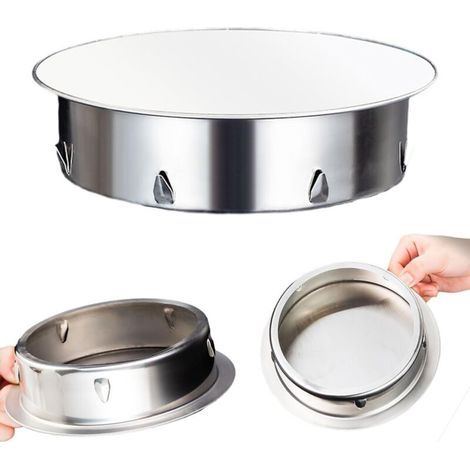 125mm Stove Pipe Plug, Perforated Stainless Steel Chimney Cap, Optimal Seal for 125mm Pipes