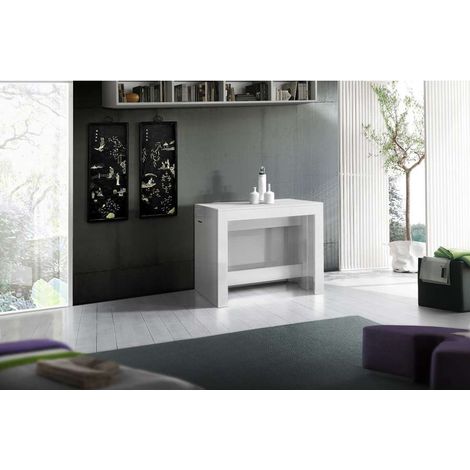 Consolle E Tavolo Allungabile Pratika 300 Larice Bianco (1/5)