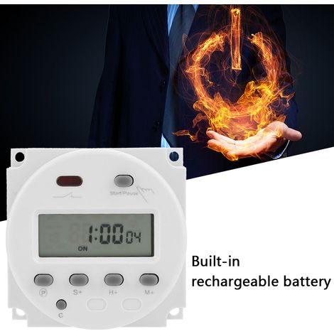 Minuteur électronique numérique LCD CN102A avec fonction de compte à rebours et interrupteur de minuterie (220 V) (1/5)