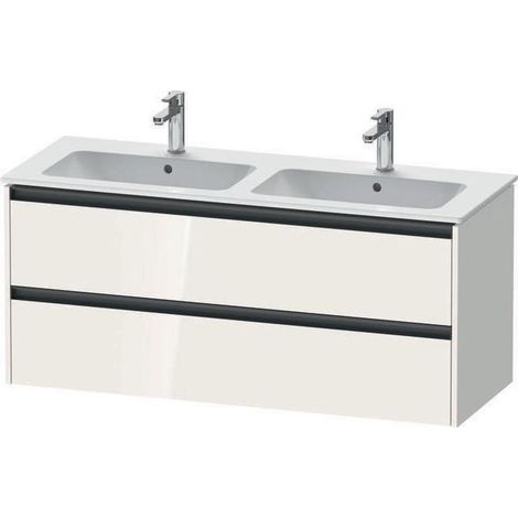 Duravit Ketho.2 Waschtischunterbau wandhängend, 2 Schubkästen, (1/4)