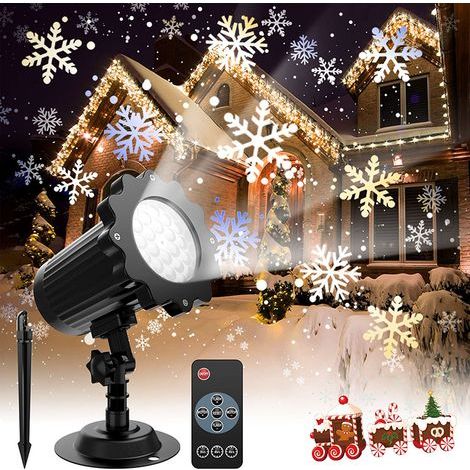 Candle Snowflake LED Christmas Projector IP65 Outdoor and Indoor Projector Light Decoration, Christmas, Wedding (1/5)
