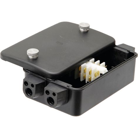 Boîte de distribution 120 x 87 x 36 mm avec couvercle, 8 x 4 connexions plates enfichables