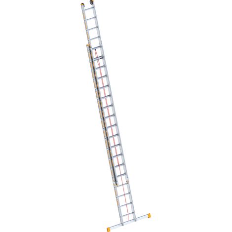 Layher, Echelle coulissante à câble en aluminium, 2 parties, (1/2)