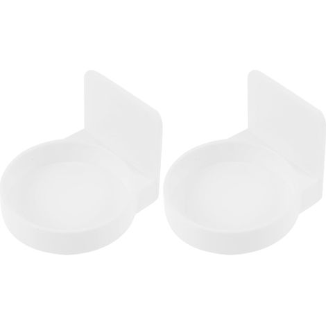 Étagère de rangement adhésive sans clous pour salle bain, 2 pièces, couleur claire, support perçage (1/5)