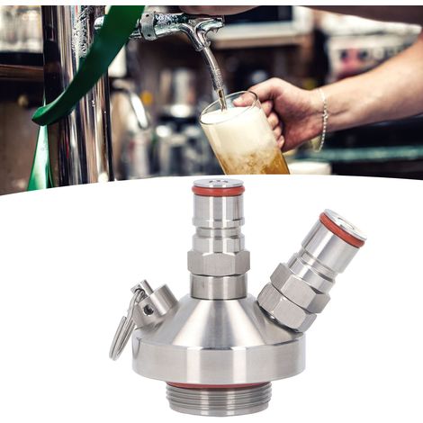 Système de Dispersion Double Ball Lock pour Mini Keg (2L, 3.6L, 4L, 5L, 10L) en Acier Inoxydable (1/5)