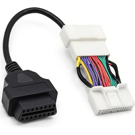 Adaptateur de câble de diagnostic OBD2 26 broches vers OBDII 16 broches compatible avec Tesla Model 3/Y 2019-2021 (1/4)