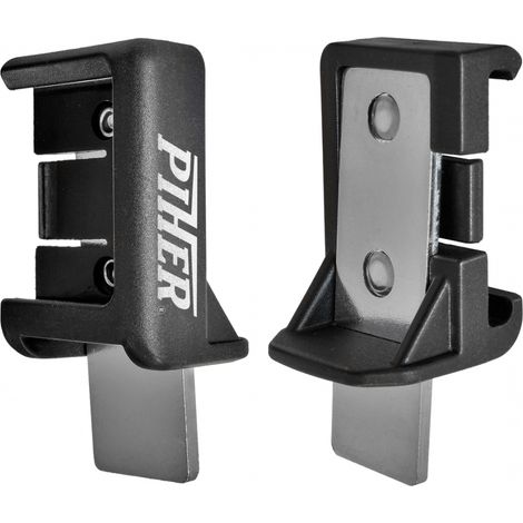 Piher – Set accessoires pour pose parquet Quick – Patin spécial pour espaces étroits – Support en acier pour pression – Installation facile