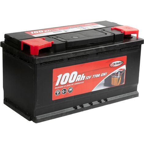 Batteria Auto 100AH 12V 850A polo positivo destro cassetta L5 (1/6)