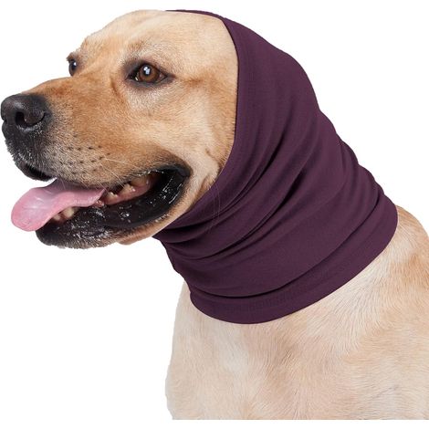 Calmant Hoodie pour chiens - Couverture d'oreille de chien stretchy, Snoods d'animal pour tonnerre, Lightning, Feux d'artifice (1/5)