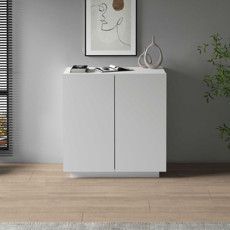 WHOUS Armadio multiuso Easy a 2 ante bianco opaco 79,20x38x86 cm