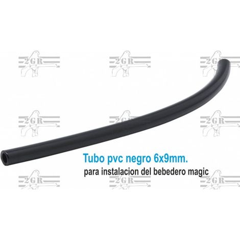 TUBO PVC ALCAPELL 6x9mm. color negro