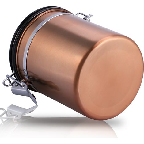 1,5-Liter-Aufbewahrungsdose aus Edelstahl 304, luftdicht, goldfarben (1/5)