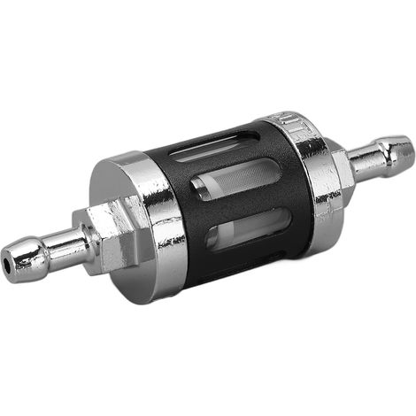 Universeller 8-mm-Kraftstofffilter für Motorräder, Quads und SUVs, Gehäuse aus Aluminiumlegierung, Benzinfilter, kompatibel mit 0,32 Zoll (1/5)