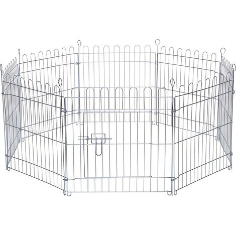 lionto Recinto per Cani Gatti Cuccioli Gabbia per Animali di Piccola Taglia, (M) 59x58 cm