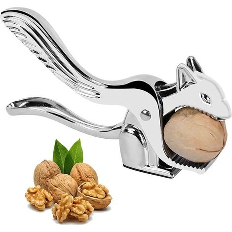 Casse-noisette - Casse-noisette en alliage de zinc - Forme d'écureuil mignon - Argenté - Ustensiles de cuisine (1/5)