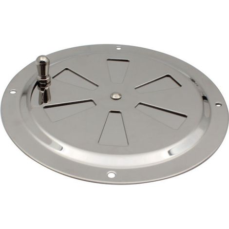 Grille d'aération en une seule pièce Aérateur rond et réglable Entrée et sortie d'air en acier inoxydable - 1253mm (1/2)