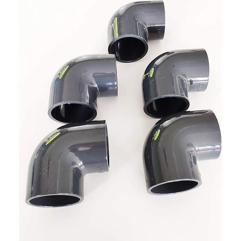 Coude 90° PVC femelle à coller Lot de 5 50mm Lot de 5 (1/2)