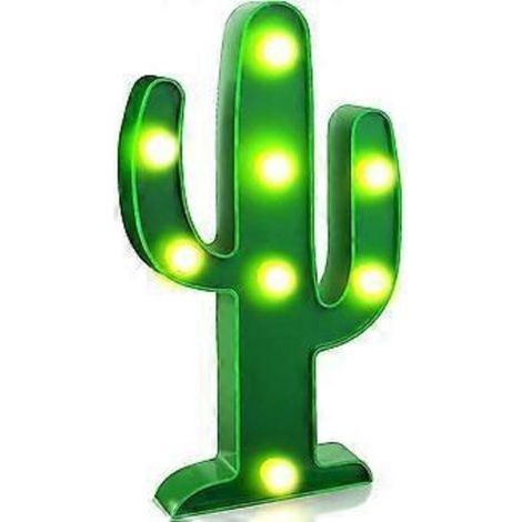 Veilleuse LED SZTXJ, lampe de table cactus LED verte, idéale pour la chambre d'enfant, cadeau ou décoration pour la maison ou les fêtes. (1/5)