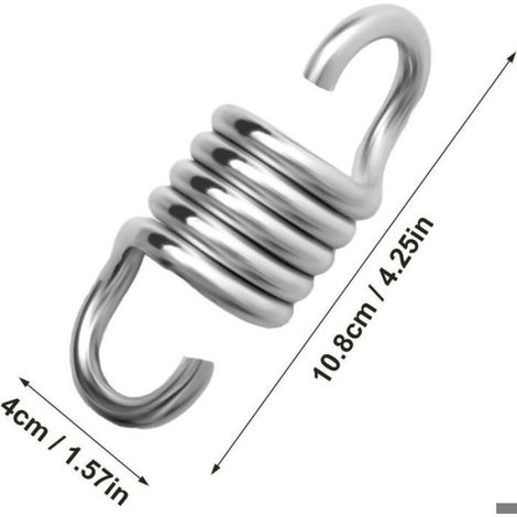 Lot de 2 ressorts hamac acier galvanisé – robustes, polyvalents, pour balançoire, chaise suspendue & sac de frappe (1/5)