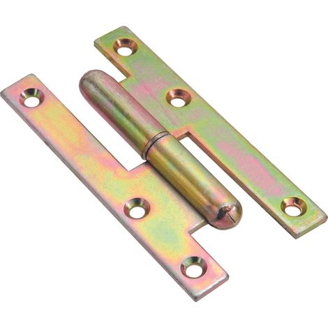 CERNIERA A BANDELLA POMELLA  acciaio tropicalizzato mm. 80x40 Sx 12.00 pz