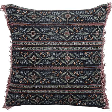 Throw Cushion RUTA Velvet 45 x 45 cm Multicolour Floral Pattern