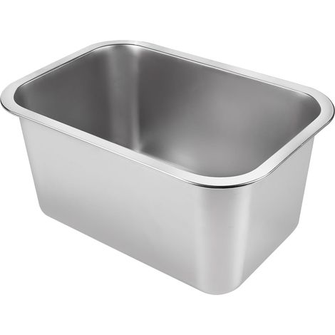 Youyijia 10 Litre Washing Up Bowl, Stainless Steel Dish Tub, for Washing Rice and Draining, Vegetable and Fruit Food Preparation (Washing Up Bowl M) (1/5)