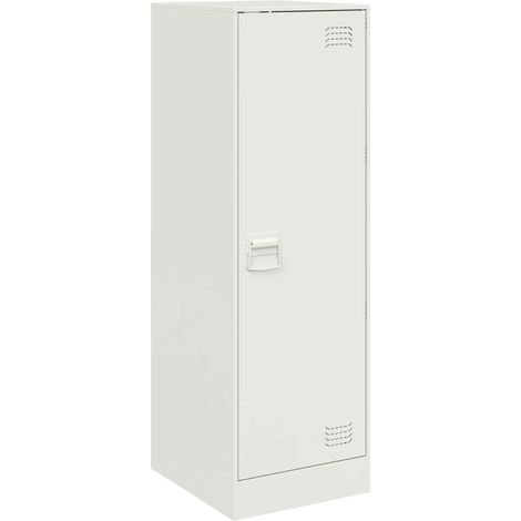 Credenza Bianca 34,5x39x107 cm in Acciaio vidaXL 741850 (1/5)