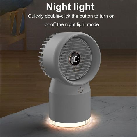 Tragbarer Ventilator mit 4 Geschwindigkeitsstufen, großem Wassertank, Kühl-, Befeuchtungs- und Nachtlichtfunktion. (1/5)
