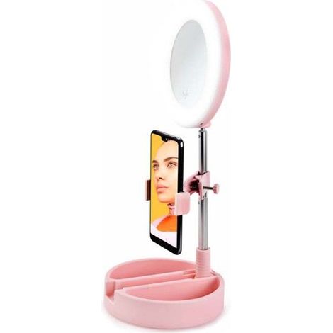 Miroir Selfie Avec Led Mrr1 Pink De Yoghi (1/5)