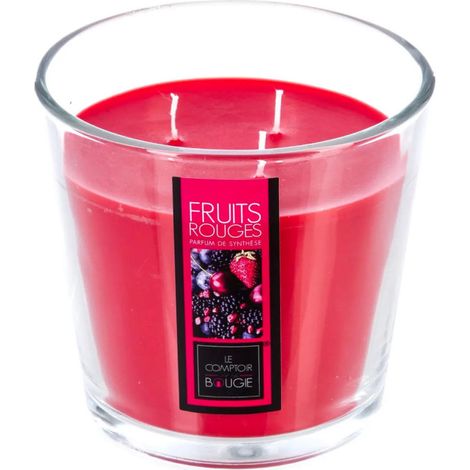 Bougie Parfumée "Nina" 500g Fruits Rouges