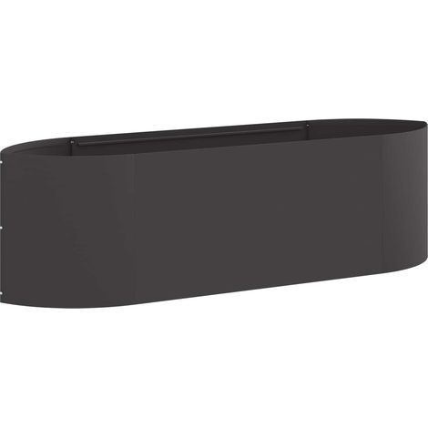 Raised Garden Bed Black 140 x 40x 40 cm Steel vidaXL