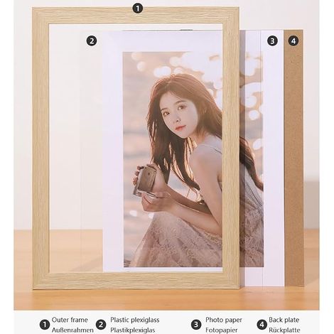cadre photo 15x20 cadre 15x20 cadre photo mural cadres photo 15x20 cm Photos et Tableaux murales ou de table Noir (1/4)