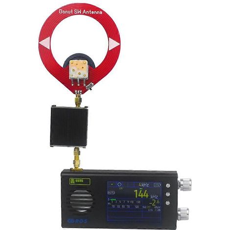 Récepteur radio TEF6686 toutes bandes FM/MW/ondes courtes HF/LW, radio portable avec antenne donut et amplificateur, noir, B (1/5)