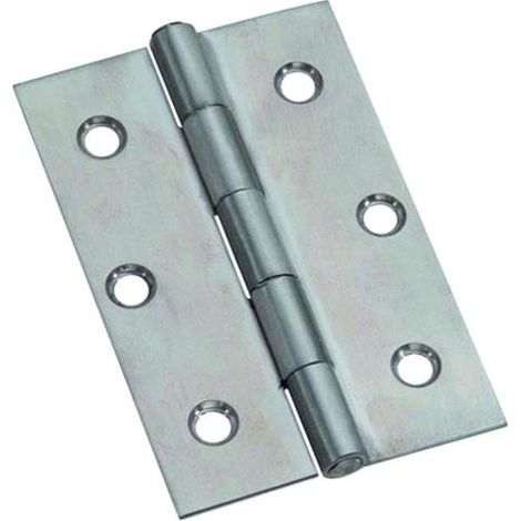 Cerniere Inox Pesanti Perno Fisso Mm. 75X50 Cf.12Pz
