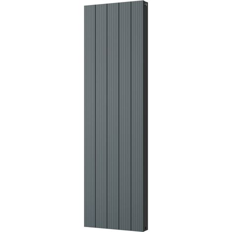 Thetford - Anthracite Vertical Radiator Double Panel H1600mm x W466mm Grooved (1/3)