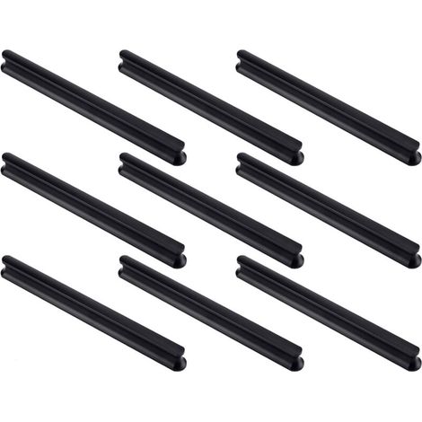 Lot de 9 poignées de porte d'armoire de cuisine de 180 mm de long (trou central de 160 mm), Poignées de tiroir de cuisine, poignées de porte d'armoire, poignées de porte de placard