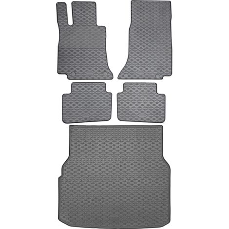 Juego de alfombrillas de goma para coche y maletero para Mercedes Clase C W206 (S206) Familiar a partir de junio de 2021.