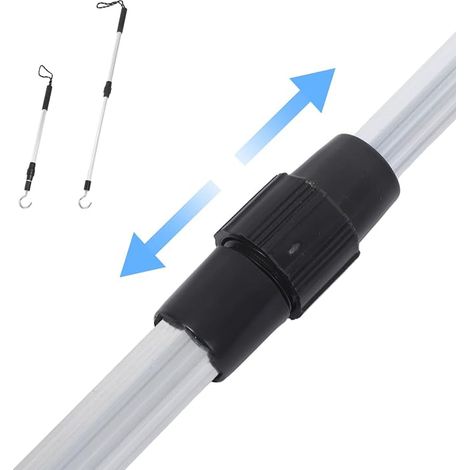 Operitacx Telescopic Attic Stair Pull System Telescopic Retractable Bar with Hook for Easy Opening Attic Stairs Multi-Use Accessory for Access (1/4)
