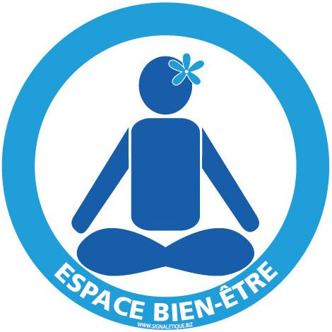 PANNEAU INFORMATION ZEN & BIEN ETRE (H0381) - Plastique PVC 1,5 mm - Diamètre 125 mm