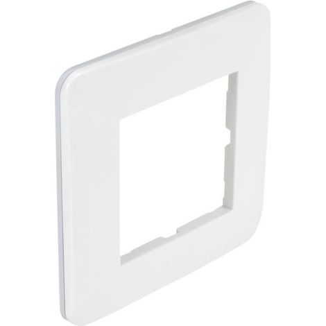 Piastra di copertura 1 stazione bianco lucido DEBFLEX