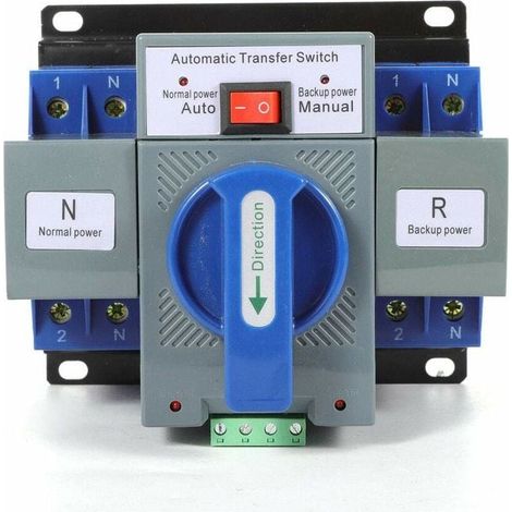 2P 63A double commutateur de commutation de puissance interrupteur automatique interrupteur 220V (1/5)