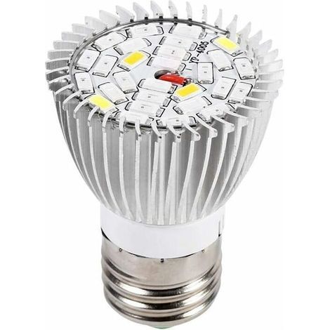 Ampoule Lampe de Croissance, LED Cultiver Ampoule 10W E27 Haute Puissance Panneau Full Spectrum LED À Effet de Serre Hydroponique Vegs En Pot Plante À Fleurs Cultiver Ampoule Intérieur Cultivant Lampe (1/5)