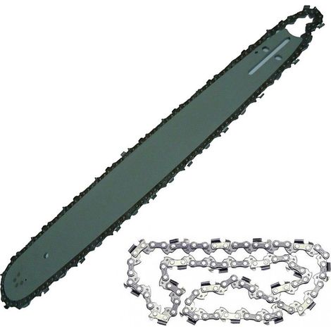 TRADE SHOP - Lama E Barra Per Motosega 52 Cm + Catena Di Ricambio Moto Sega 520 Mm Strong -