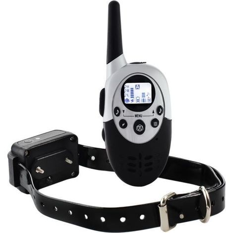 Ecent M86 collier de dressage de chien électrique rechargeable étanche télécommandé sans fil à portée de 1000 mètres avec LCD écran (1/4)