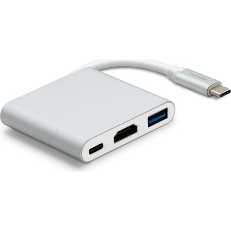 Adaptateur USB-C 3 en 1 HDMI, USB-A, USB-C PD charge (1/5)