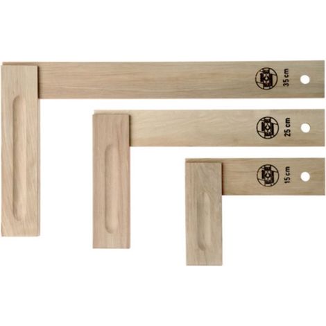 Escuadra de carpintero 227 longitud de pata 350mm sin inglete pata corta 185mm ECE (1/2)