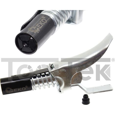 GEKO G02906 TESTINA 4 GRIFFE ATTACCO RAPIDO M10x1 SIRINGA INGRASSATORE