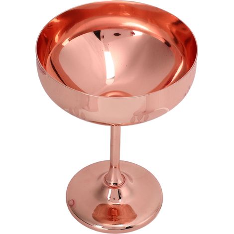 Champagnerglas aus Metall, Edelstahl 304, gravierter Kelch, Rotweinbecher für Bars und Partys, dekorative Becher, Weizenährenbecher, Kupferplattierung (1/5)