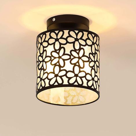 Plafoniera E27 LED Lampadario a Sospensione Interna Nero Industriale per Cucina Soggiorno Sala da Pranzo Camera da letto (Senza Lampadine) (1/5)